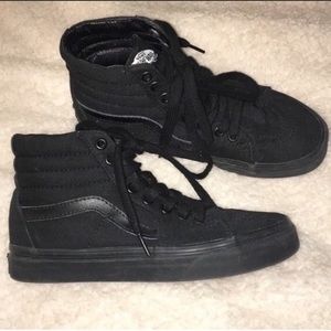 black high top old school vans